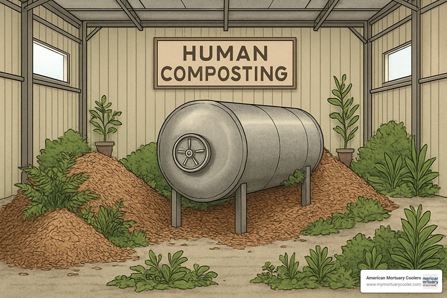 How to Compost a Body: 3 Methods That Guarantee Results - American Mortuary Coolers & Equipments How to Compost a Body: 3 Methods That Guarantee Results - American Mortuary Coolers & Equipments